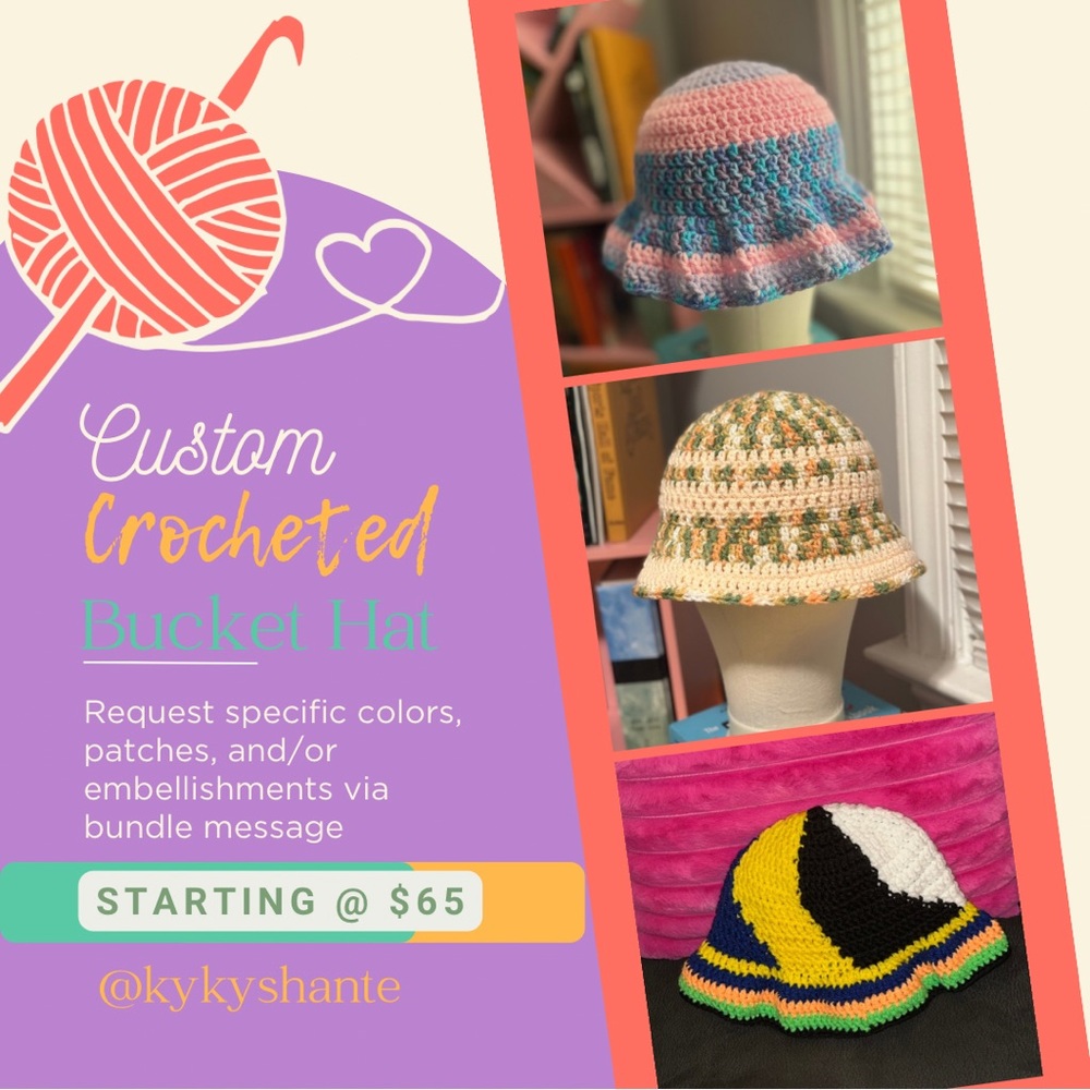Custom Crocheted Bucket Hat 👒✨